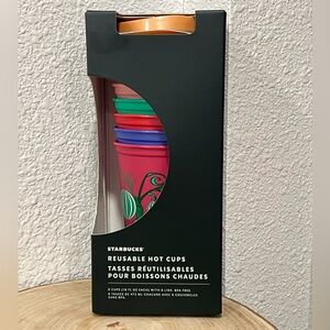 NIB Starbucks Reusable Hot Cups Set
